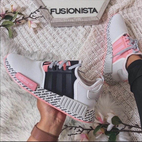 ‼️sold‼️🍭 Adidas NMD R1 White/Pink Spc. 5.5Y/7W - Picture 5 of 9